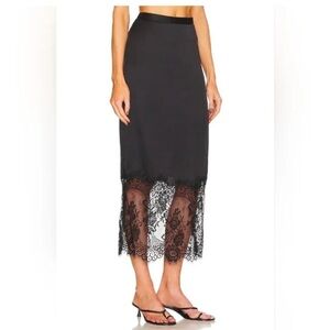 AllSaints Flora skirt in black